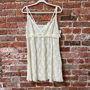 New with tags Cream Lace Chemise lingerie babydoll sleepwear